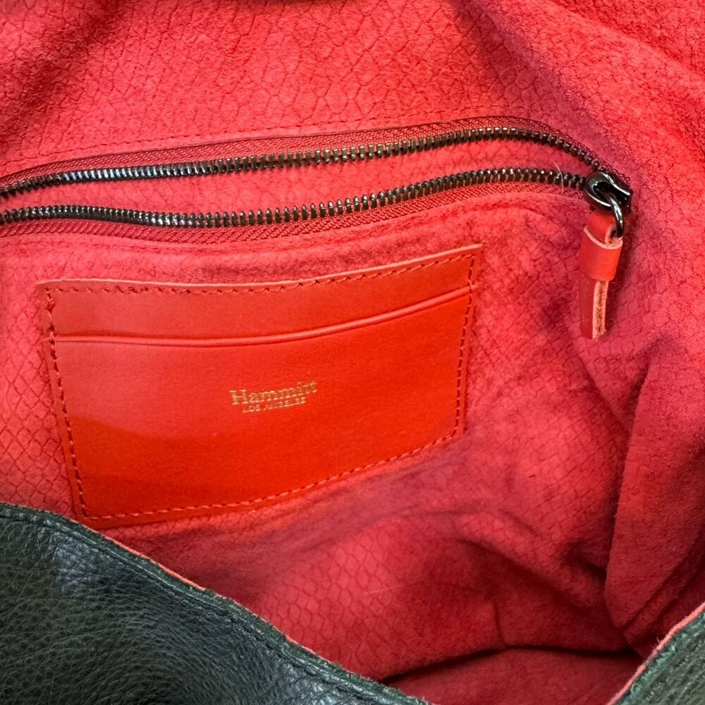 Hammitt Shawn Black Leather Bag with Gunmetal Finnish - Picture 7 of 8